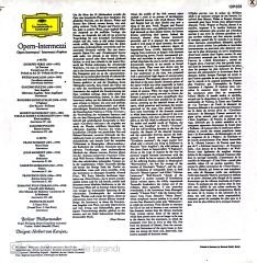 Herbert Von Karajan Opern - Intermezzi Berliner Philharmoniker LP