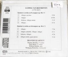 Beethoven/Quatuors Op. 18 / Brandis Quartett - CD
