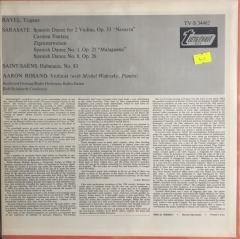 Ravel Sarasate Saint-Saëns Tzigane - Zigeunerweisen/Carmen Fantasy/''Navarra''-Spanish Dance For 2 Violins/Spanish Dances Nos 1 & 8  Habanera LP