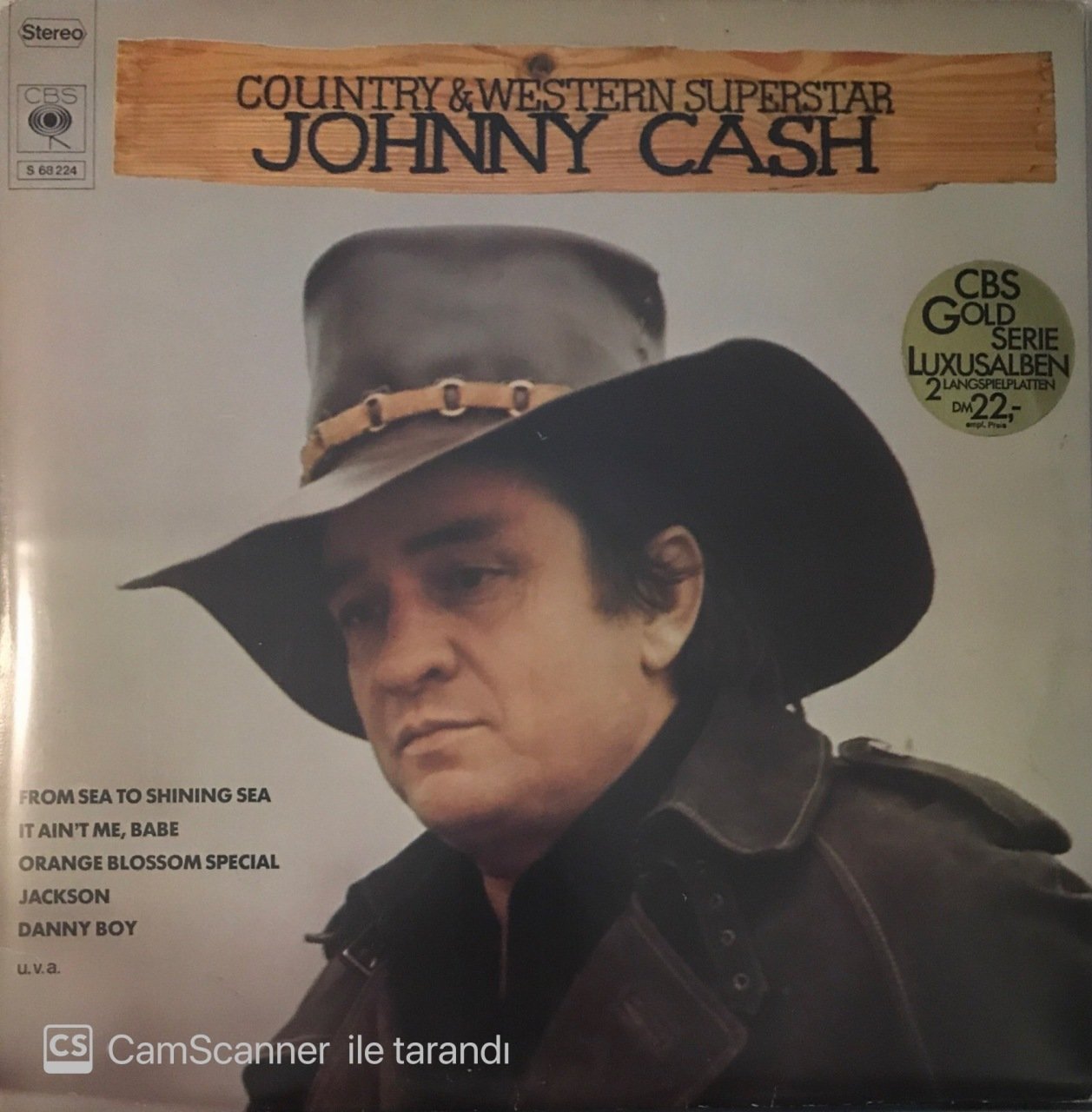 Johnny Cash Country & Western Superstar Double LP