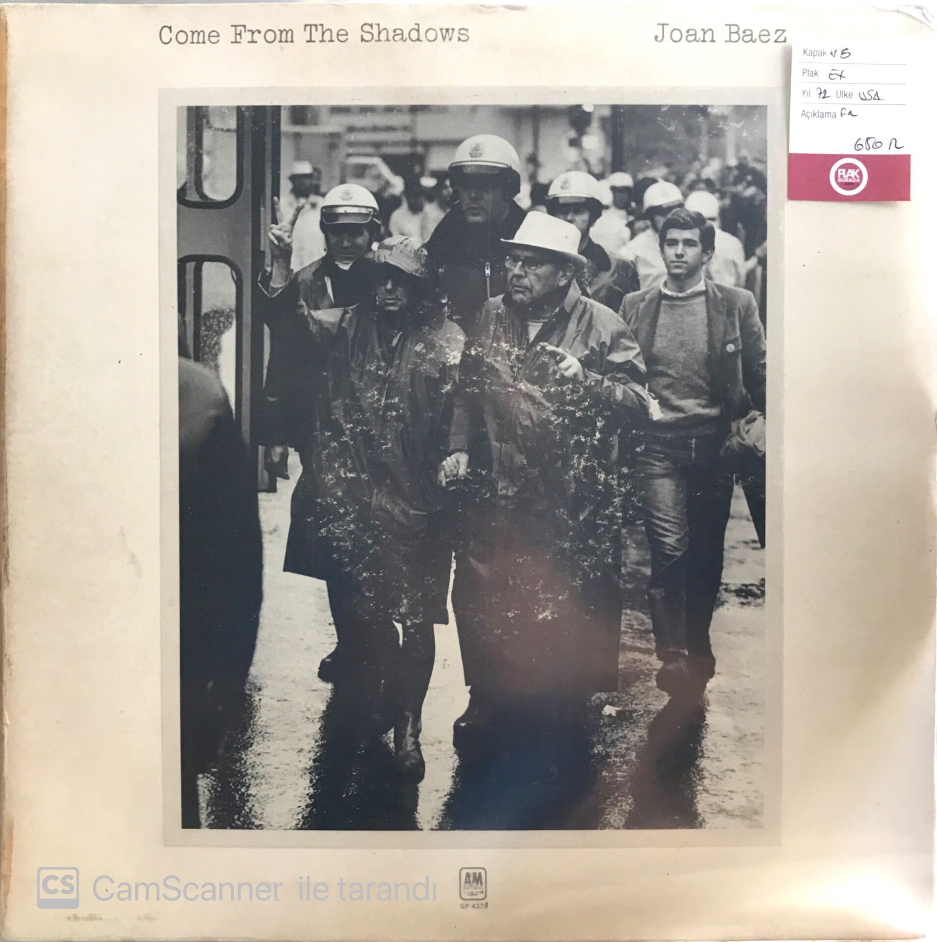 Joan Baez - Come From The Shadows LP