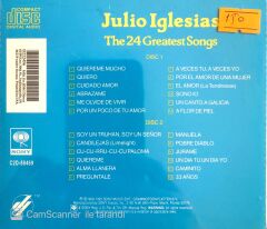 Julio Iglesias / The 24 Greatest Songs CD