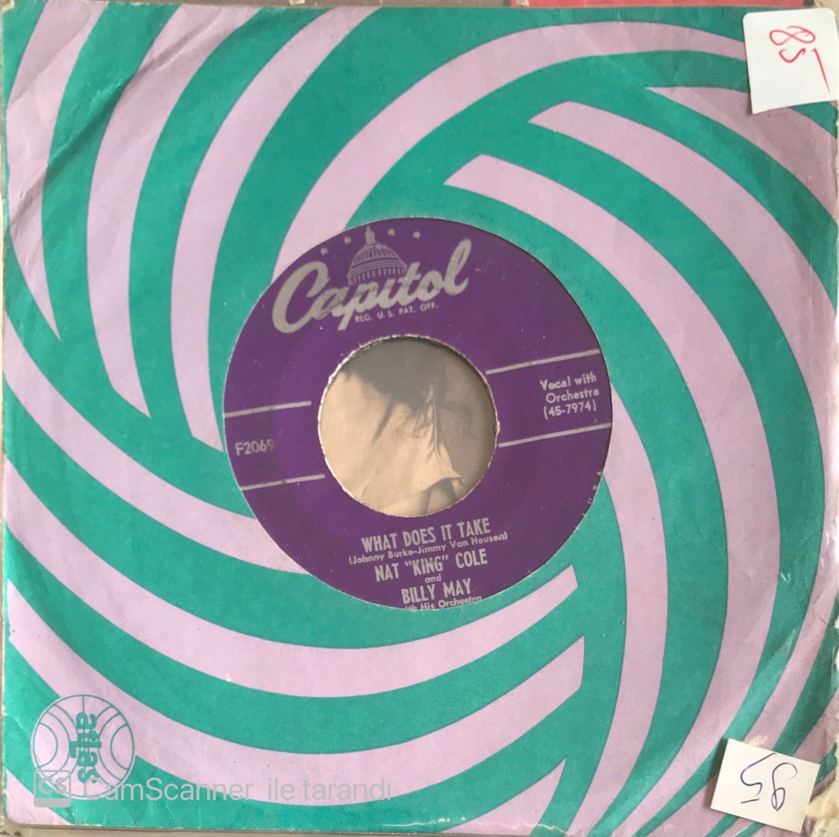 Nat King Cole - What Does It Take 45lik