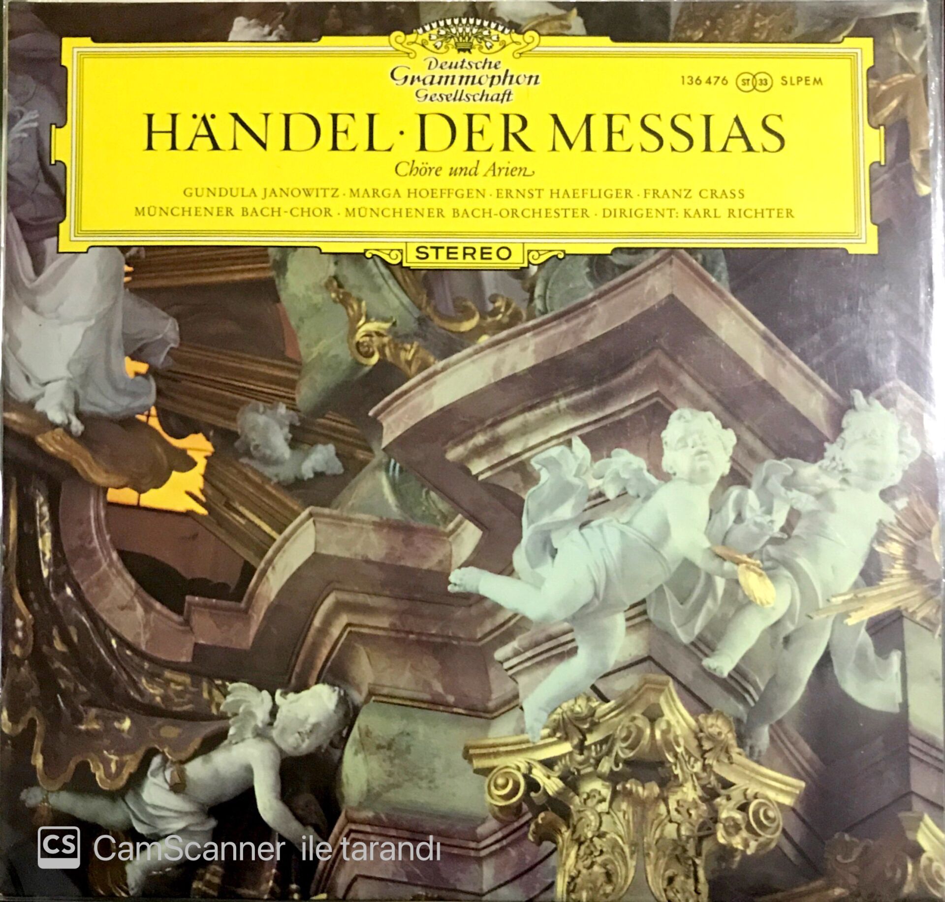 Handel Der Messias Chöre und Arien LP