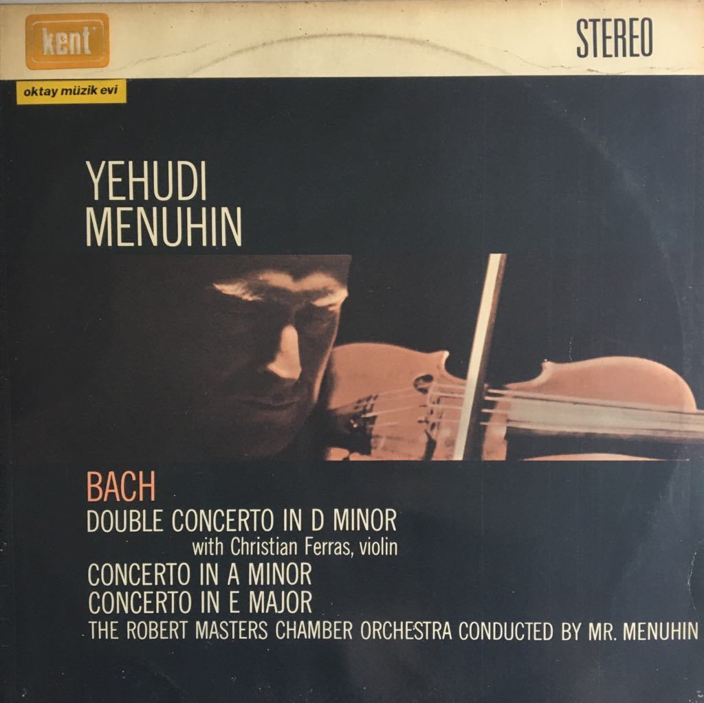 Bach Yehudi Menuhin, Christian Ferras, Festival Chamber Orchestra Robert Masters Chamber Orchestra ‎ Violin Concertos LP