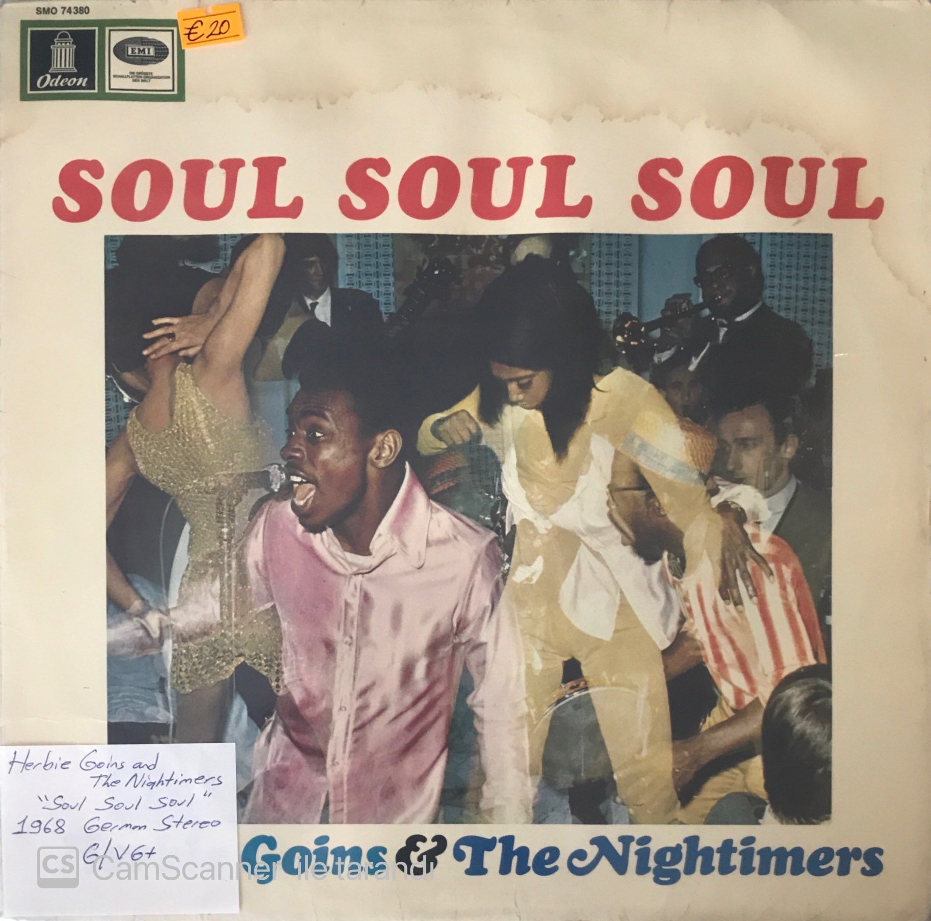Herbie Goins & The Nightimers - Soul Soul Soul LP