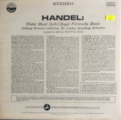Handel Anthony Bernard Conducting The London Symphony Orchestra ‎ Water Music Suite / Royal Fireworks Music LP