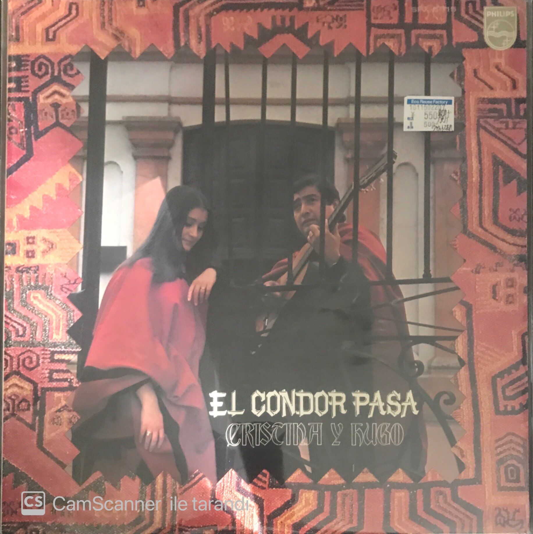 Cristina Y Hugo El Condor Pasa Japon Baskı LP