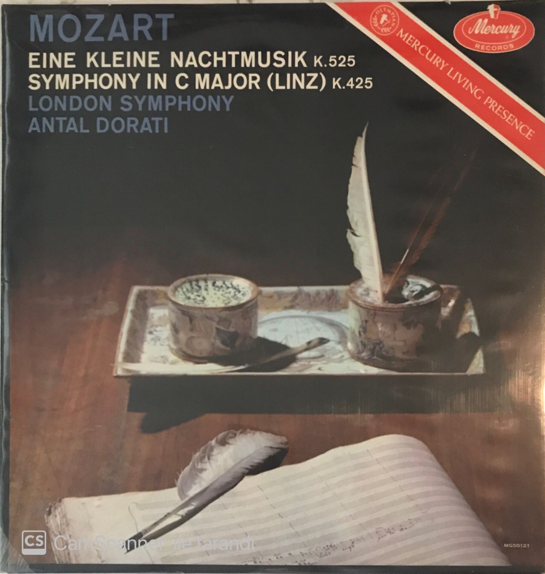 Mozart Eine Kleine Nachtmusik Symphony İn C Major (Linz) London Symphony Antal Dorati LP
