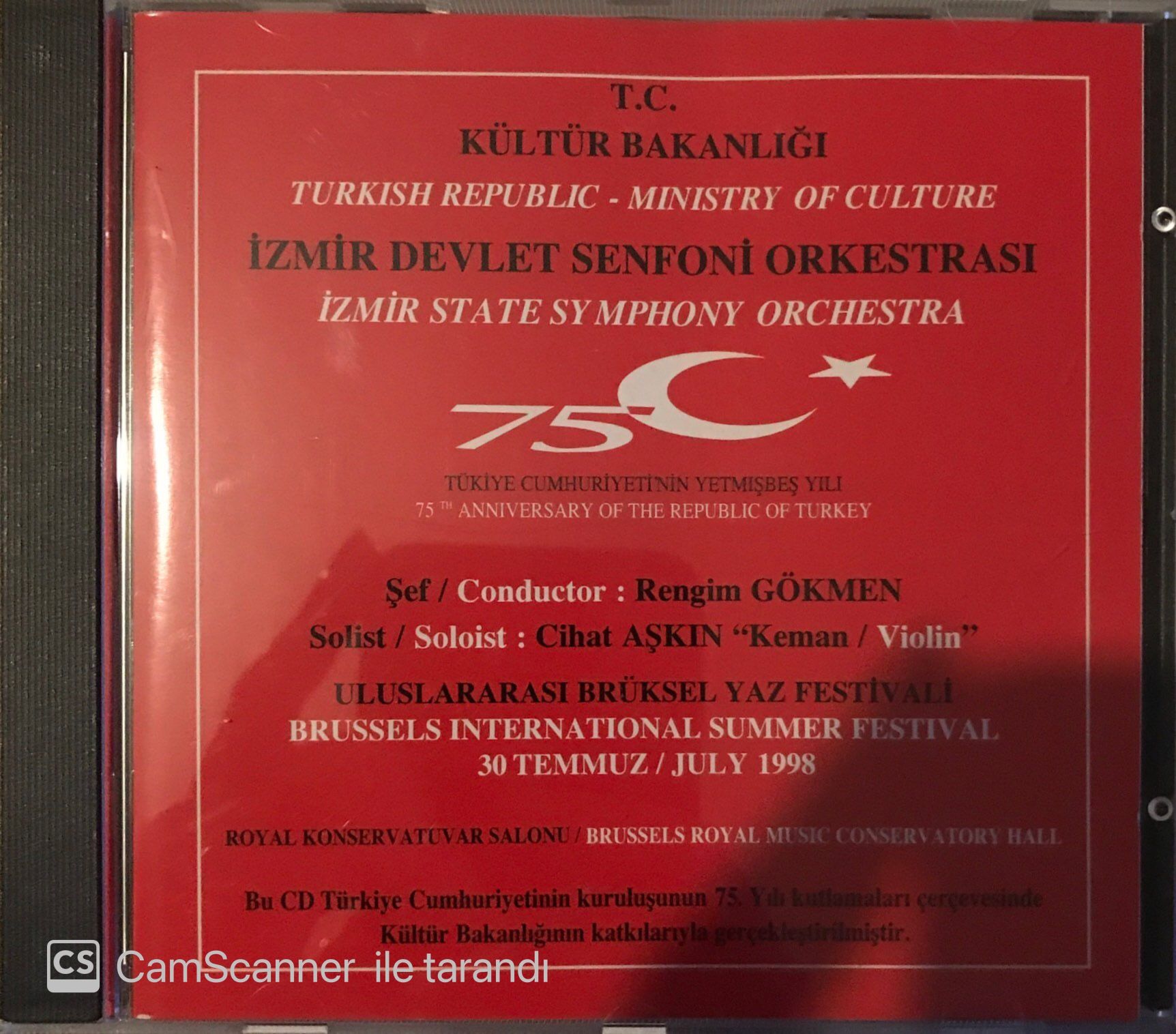 T.C. Kültür Bakanlığı - İzmir Devlet Senfoni Orkestrası CD