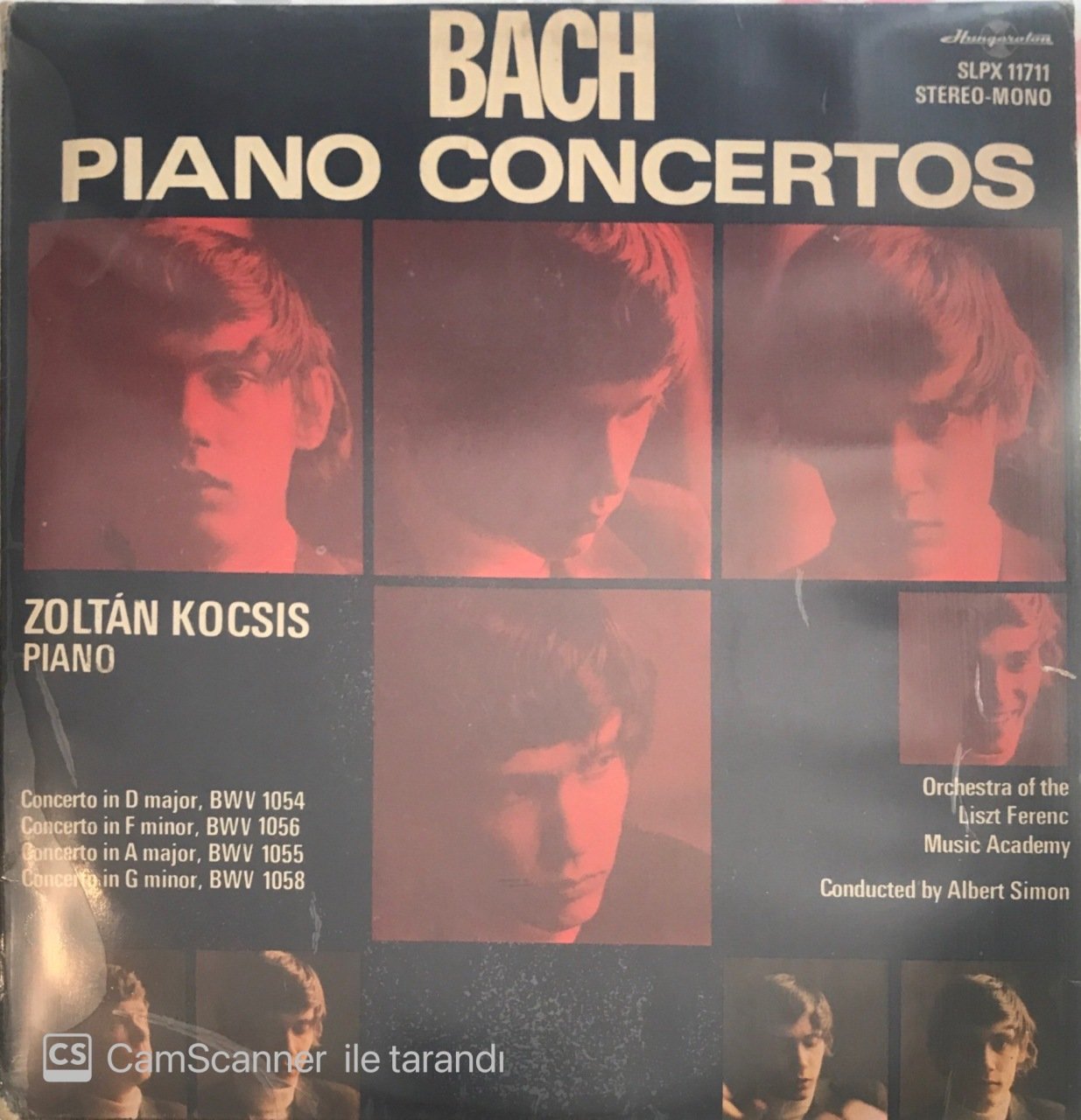 Zoltan Kocsis Bach Piano Concertos LP