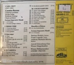 Orff : Carmina Burana Wiener Philharmoniker / Previn CD