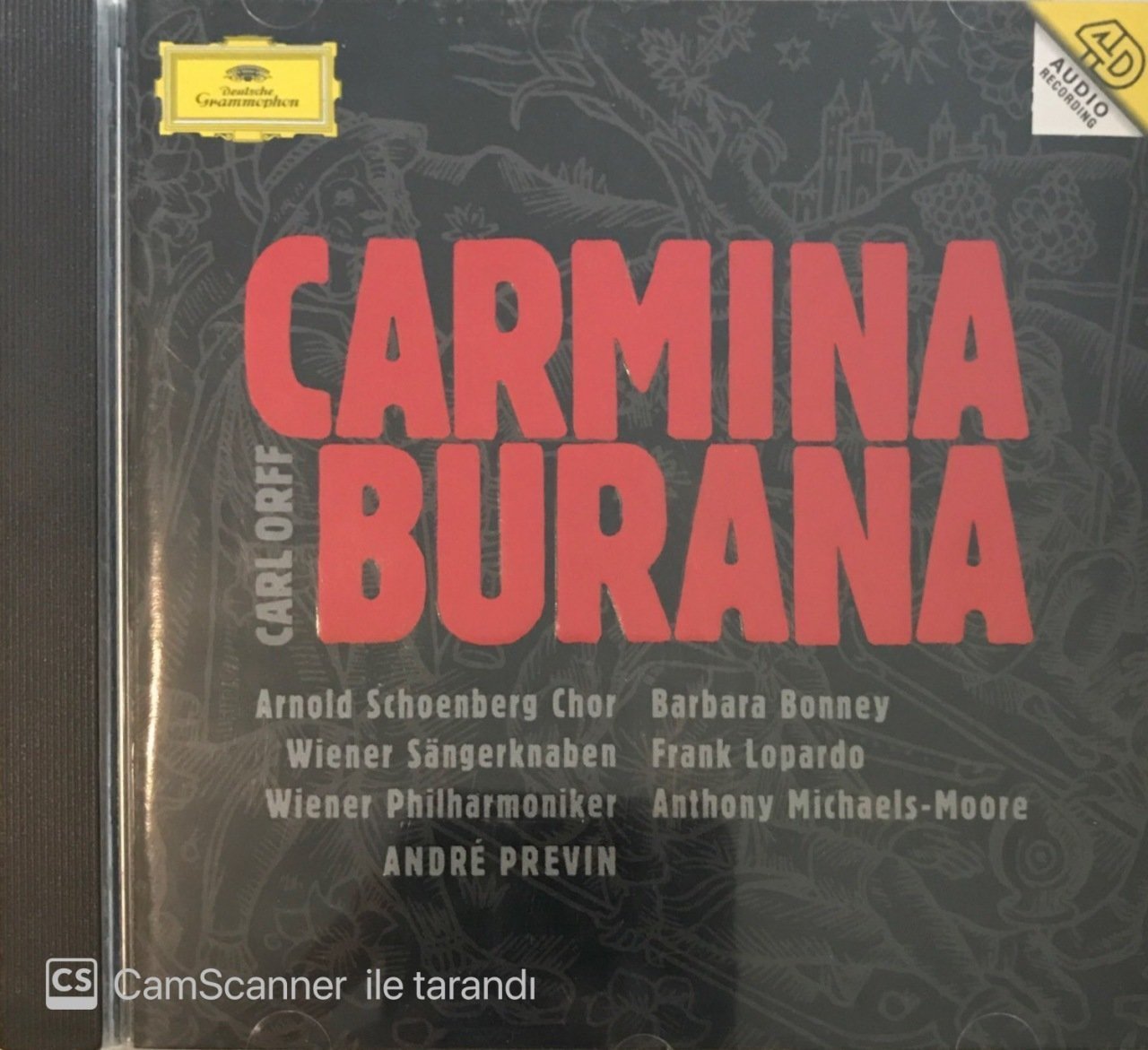 Orff : Carmina Burana Wiener Philharmoniker / Previn CD