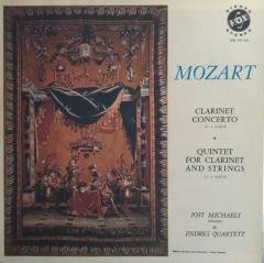 Mozart Jost Michaels & Endres Quartett* ‎– Clarinet Concerto In A Major / Quintet For Clarinet And Strings In A Major LP