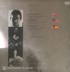 John McLaughlin Al Di Meola Paco De Lucia Passion Grace And Fire Japon Baskı LP
