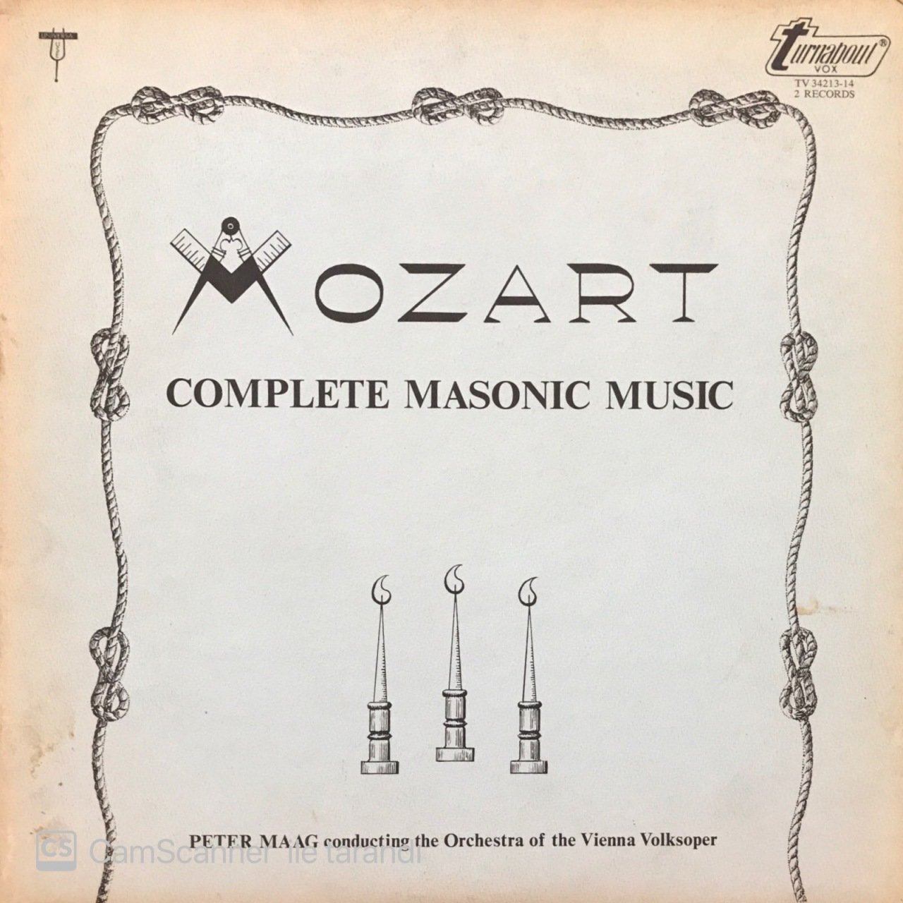 Mozart Complete Masonic Music Çift LP