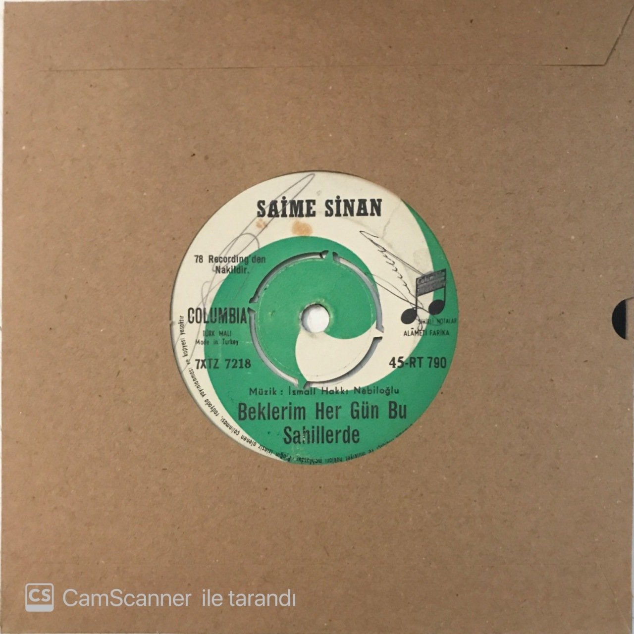 Saime Sinan Beklerim Her Gün Bu Sahillerde 45lik