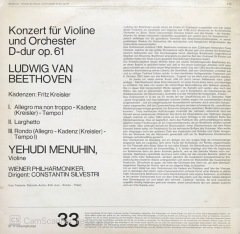 Ludwig Van Beethoven Yehudi Menuhin Violine LP