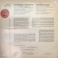 Ottorino Respighi Feste Romane Fontane Di Roma LP