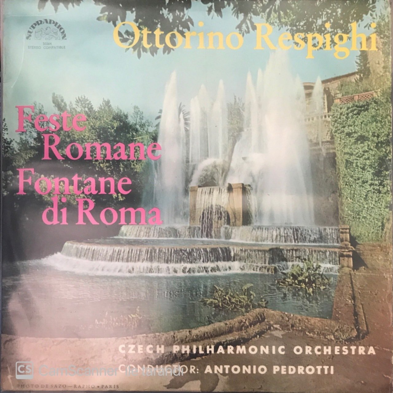 Ottorino Respighi Feste Romane Fontane Di Roma LP