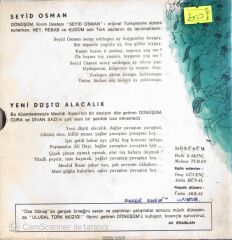 Dönüşüm - Seyid Osman/Yeni Düştü Alacalık - 45'lik