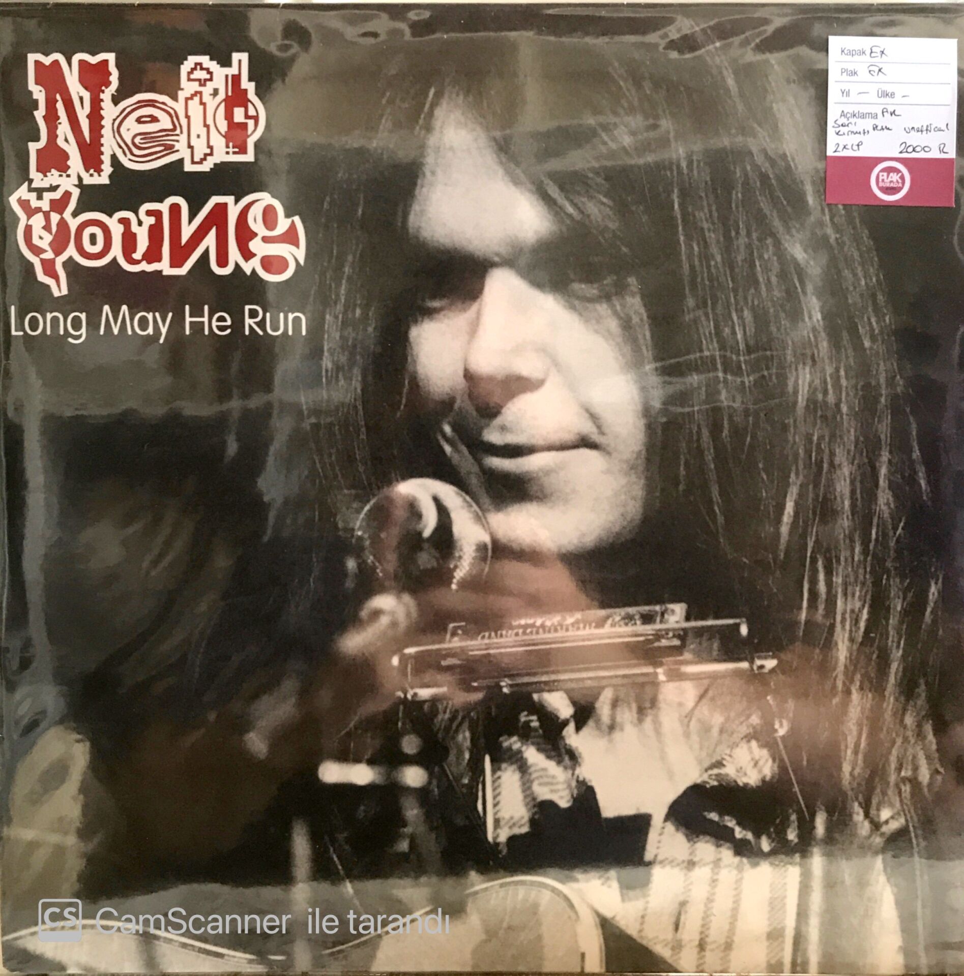 Neil Young - Long May He Run (2 LP, Renkli Plaklar, Unofficial Baskı) LP