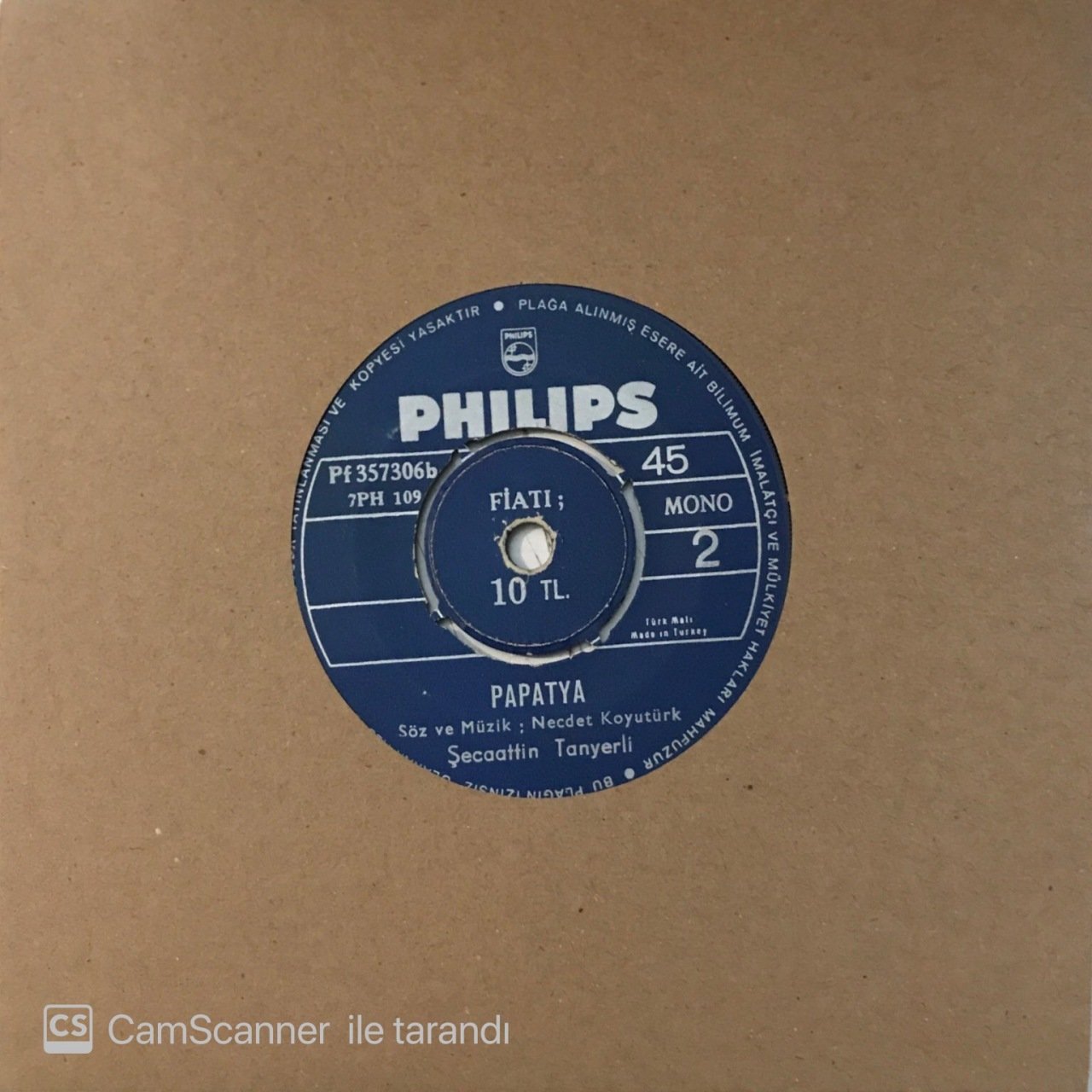 Şecaattin Tanyerli Papatya 45lik