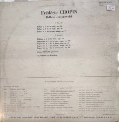 Frederic Chopin Ballate - Improvvisi LP