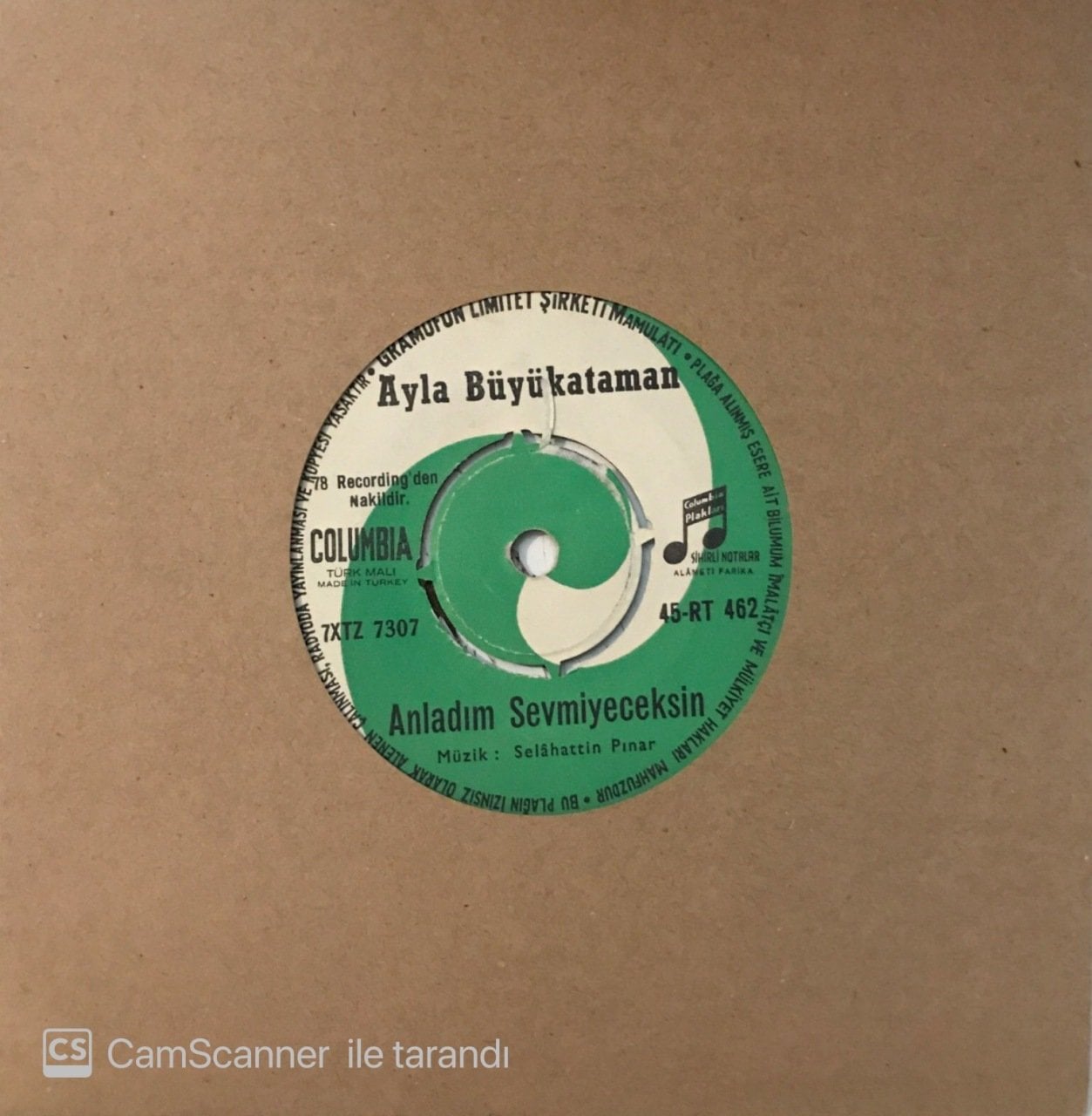 Ayla Büyükataman Anladım Sevmeyeceksin 45lik