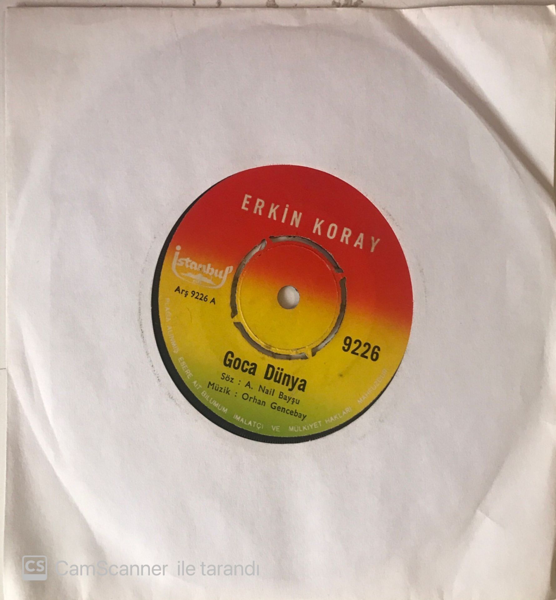 Erkin Koray Goca Dünya 45 lik