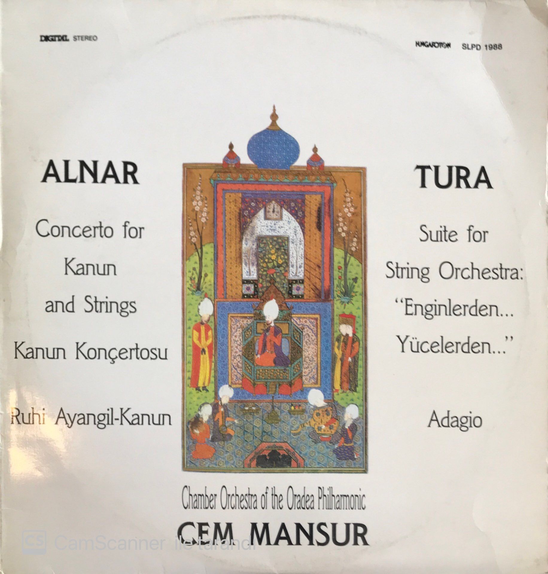 Hasan Ferit Alnar / Yalçın Tura Kanun Konçertosu Cem Mansur  LP