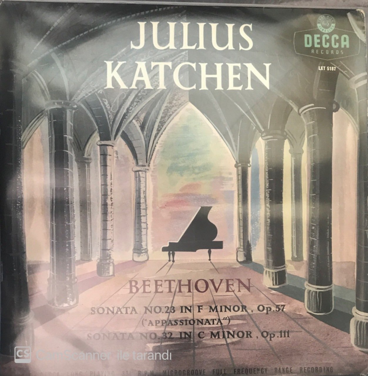 Julius Katchen Beethoven Sonata No. 23 LP