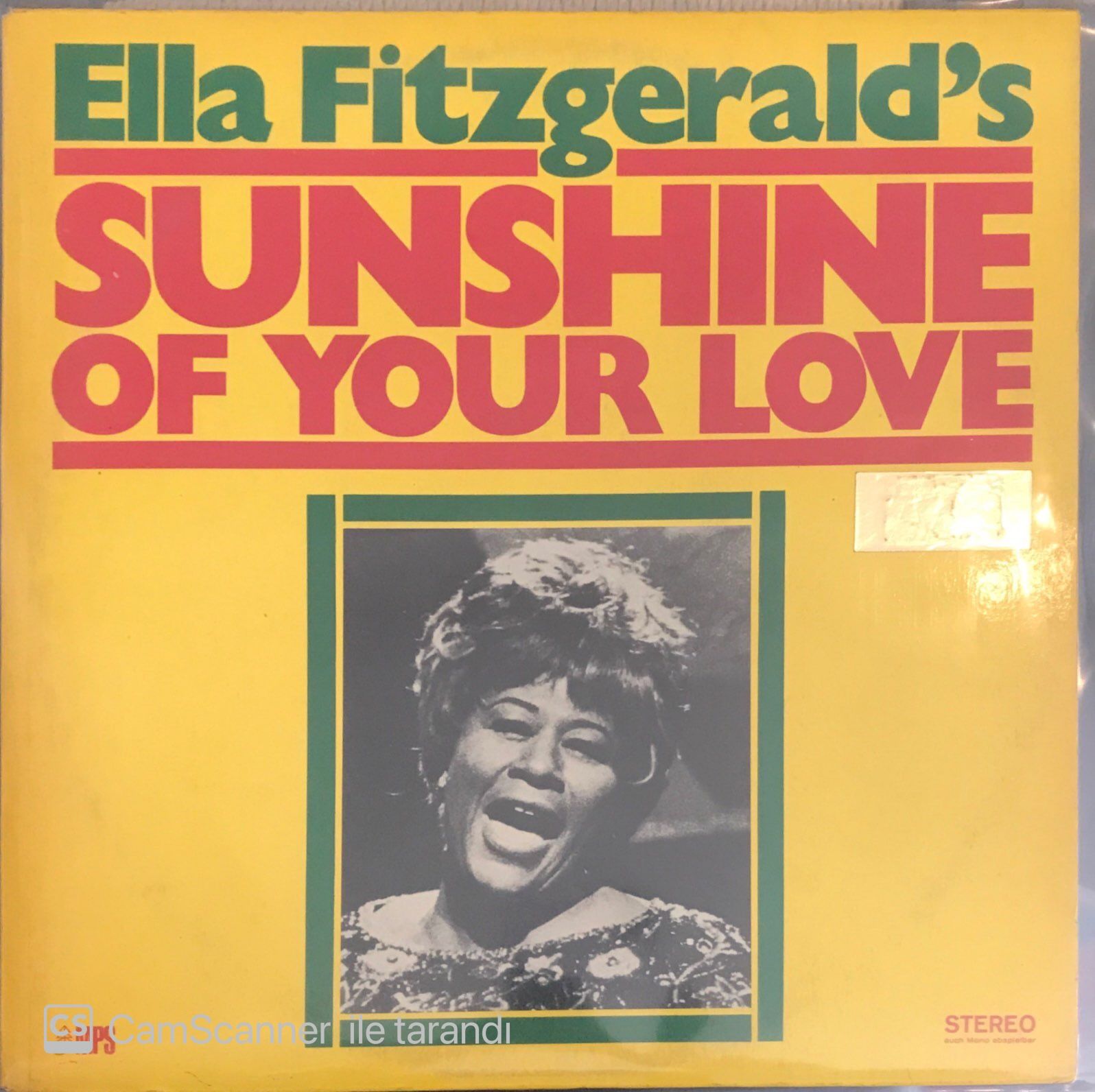 Ella Fitzgerald Sunshine Of Your Love LP