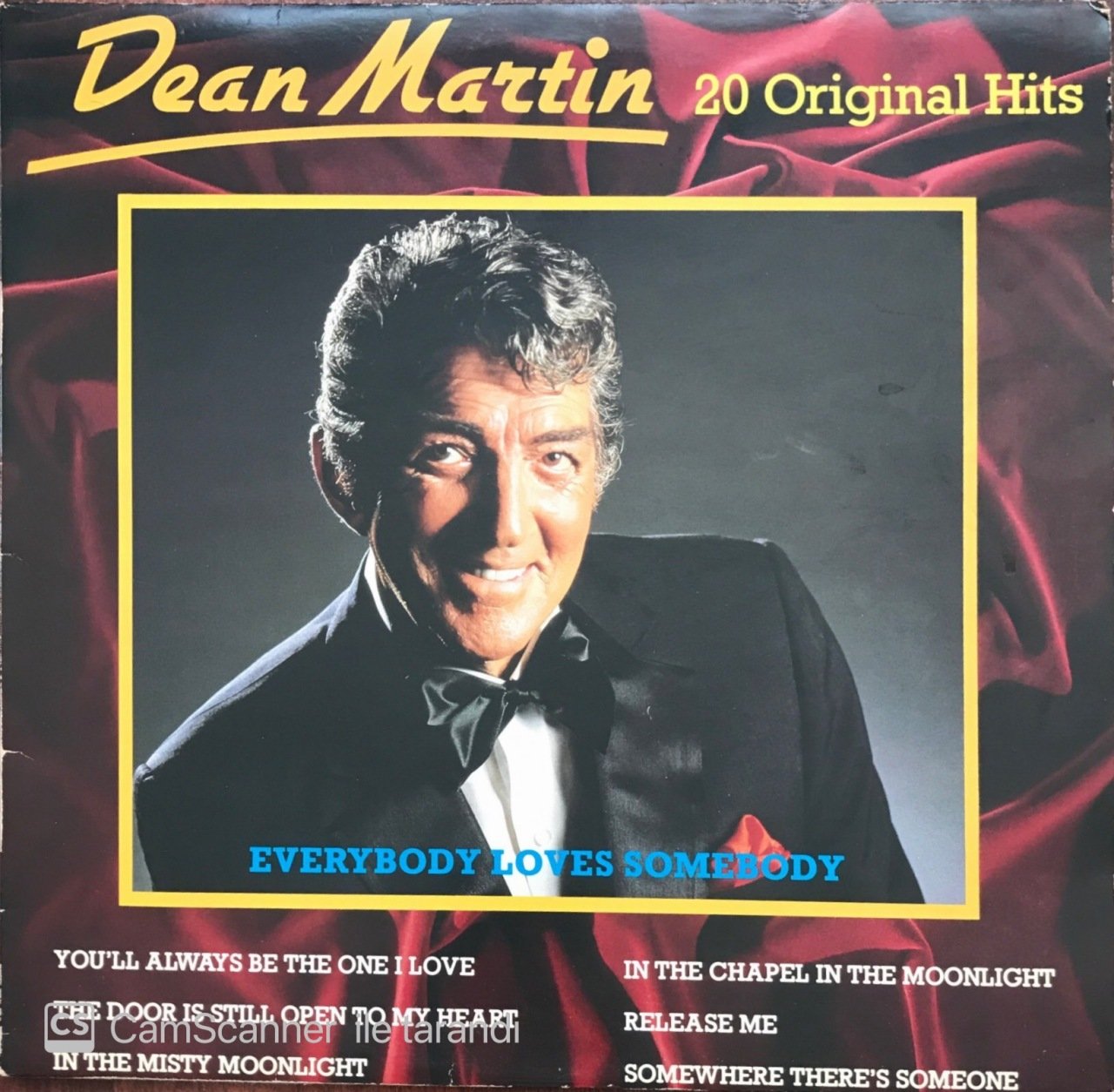 Dean Martin 20 Original Hits LP