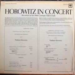Horowitz In Concert LP