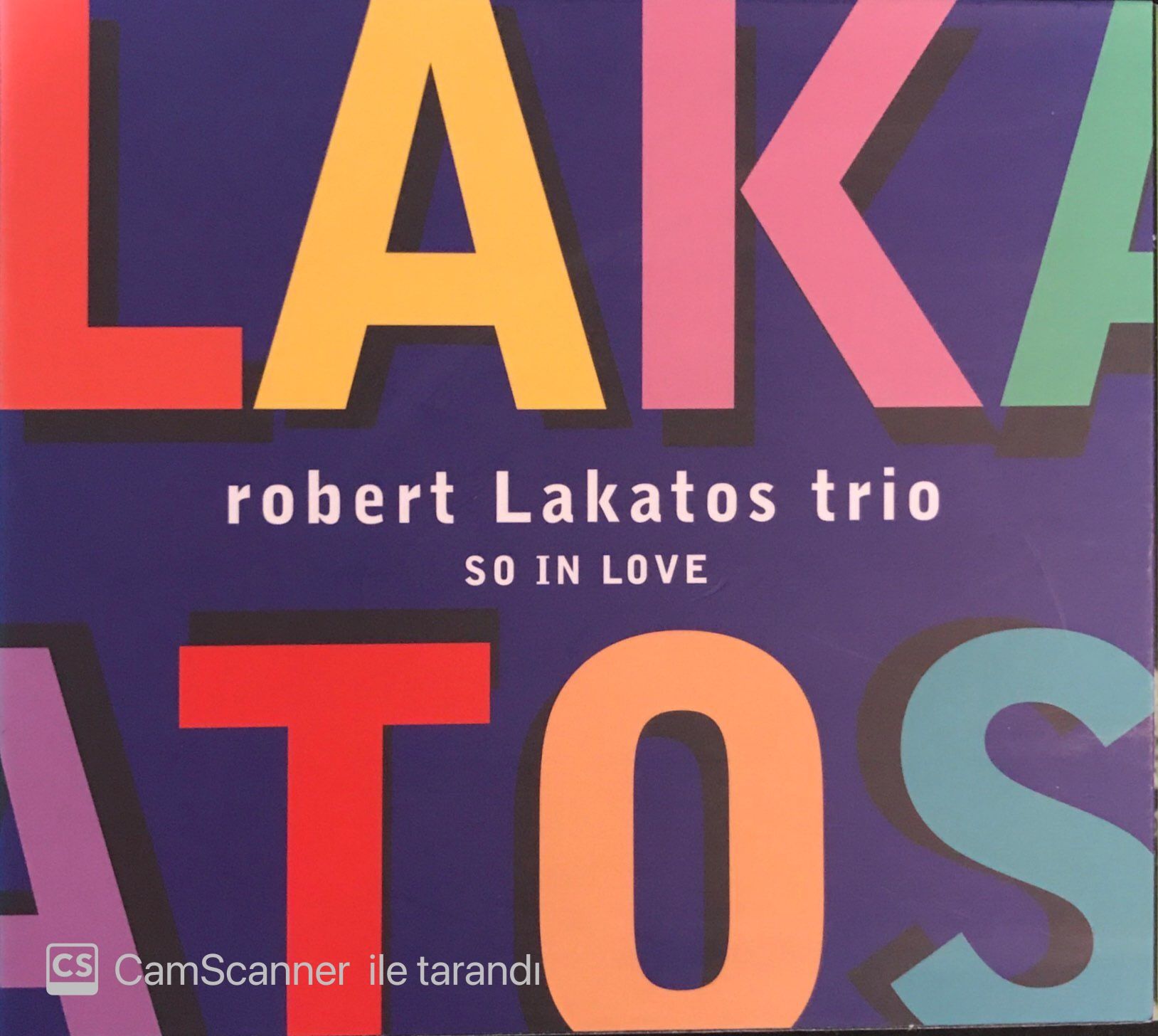 Robert Lakatos Trio - So In Love CD