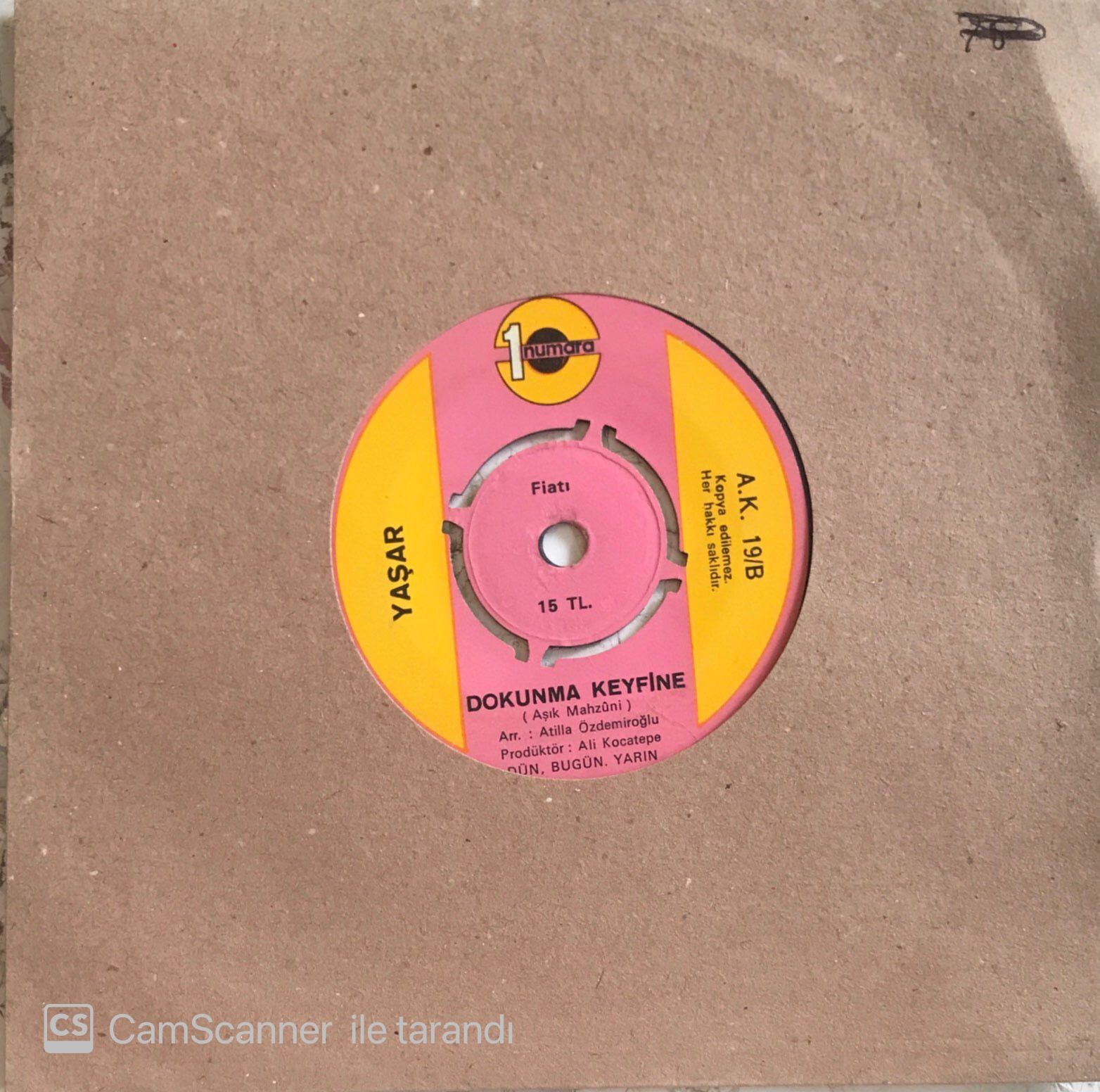Yaşar - Dokunma Keyfine 45lik