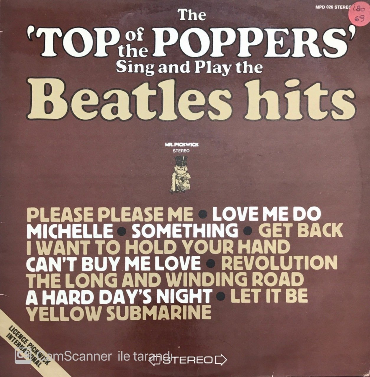 Mr. Pickwick The Top Of The' Poppers Sing And Play The Beatles Hits LP