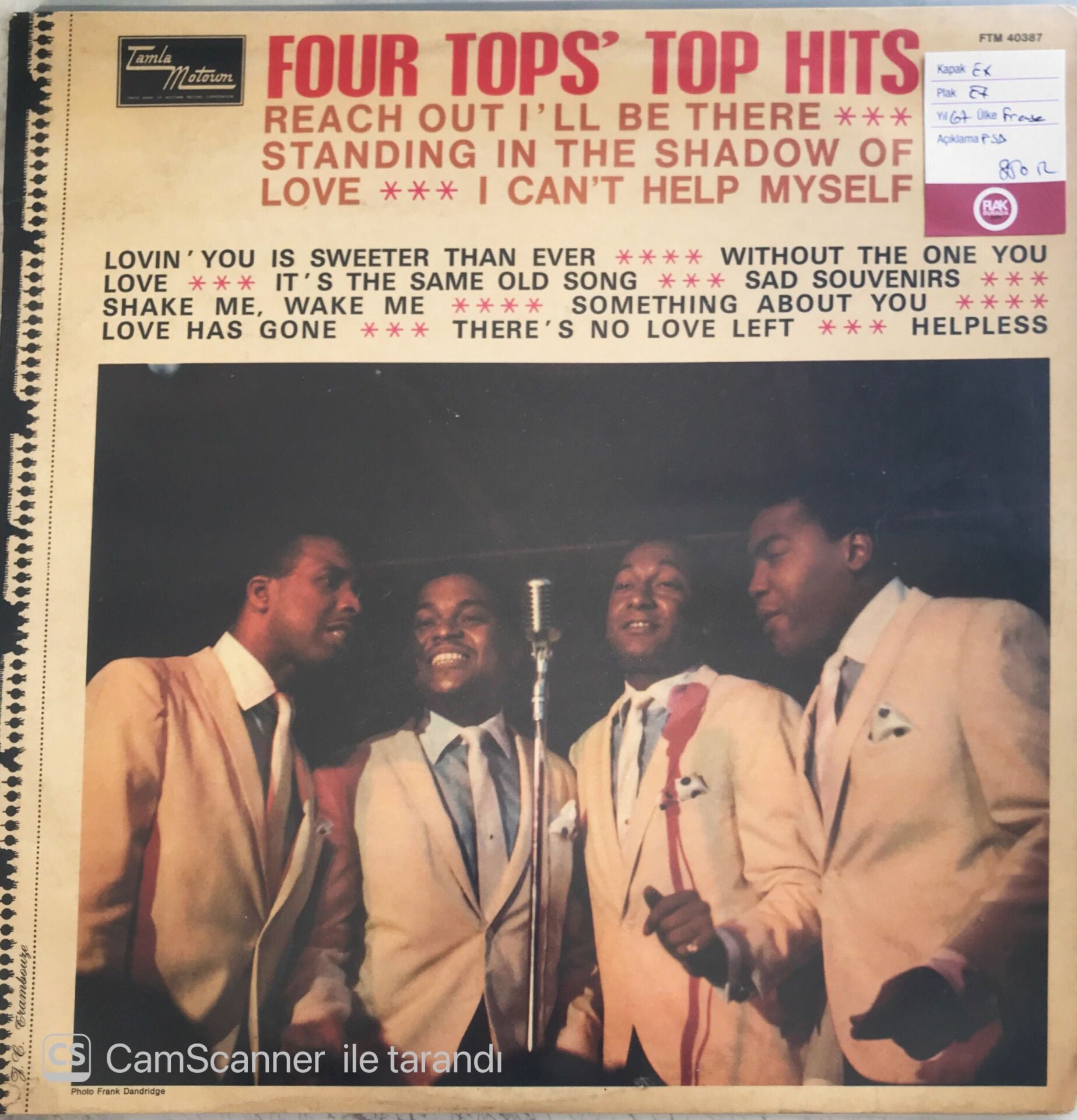Four Tops Top Hits LP