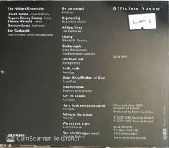 Jan Garbarek - The Hilliard Ensemble / Officium - CD