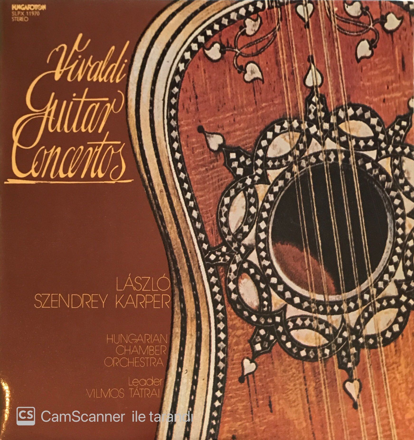 Vivaldi Guitar Concertos Laszlo Szendrey Karper LP