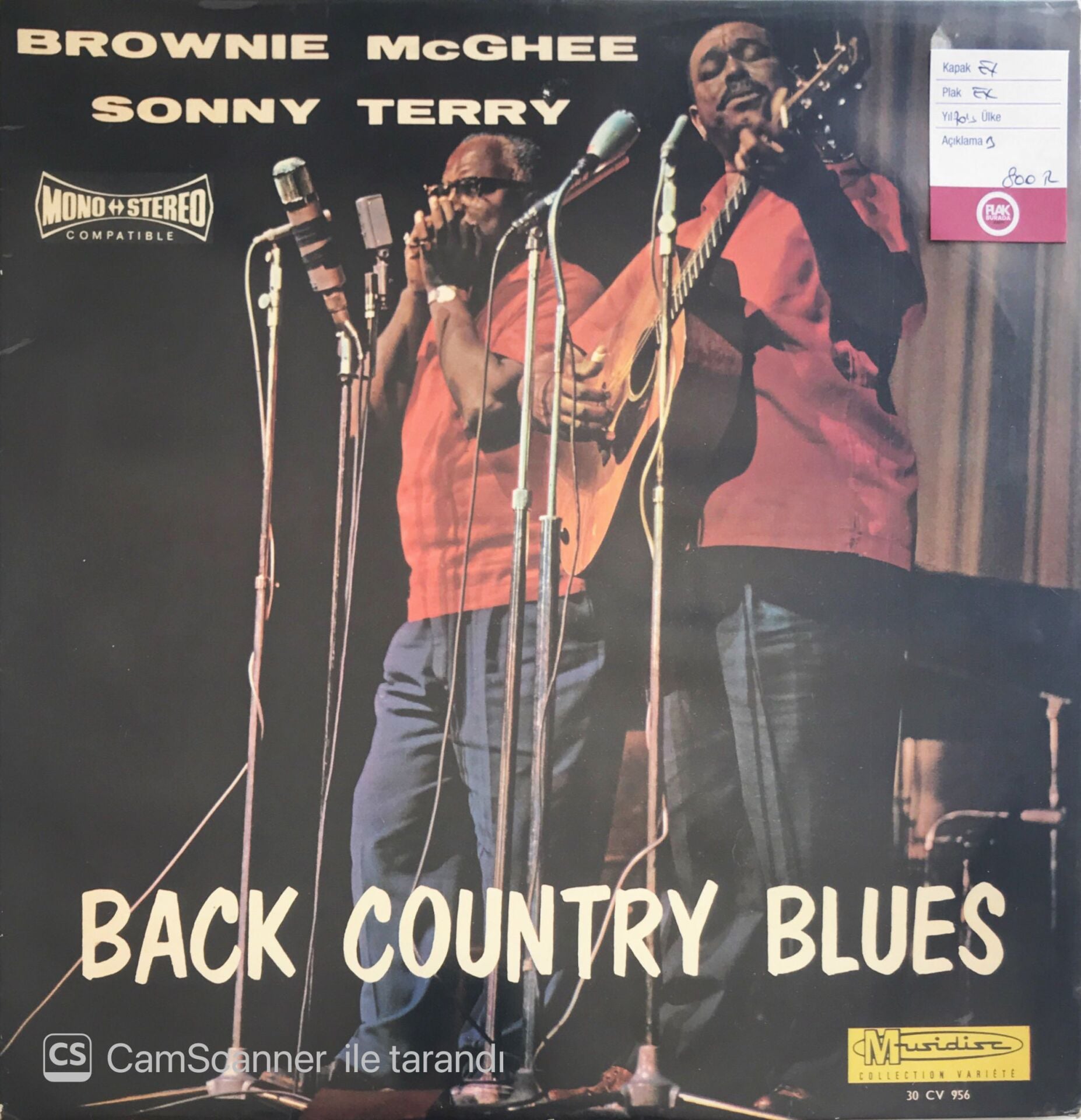 Brownie McGhee Sonny Terry Back Country Blues LP