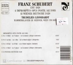 Franz Schubert - Trudelies Leonhardt - CD