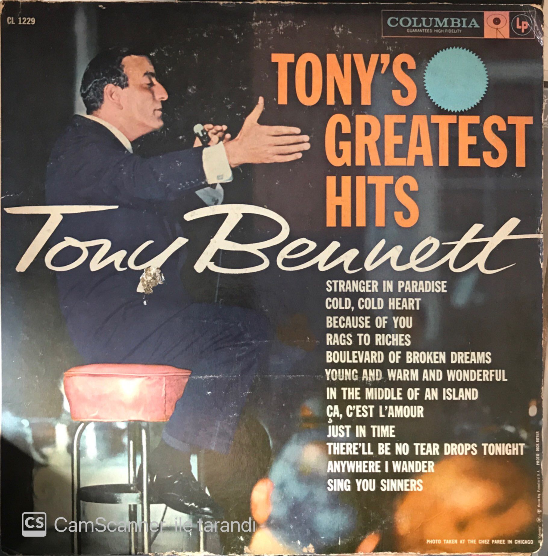 Tony Bennett - Tony's Greatest Hits LP