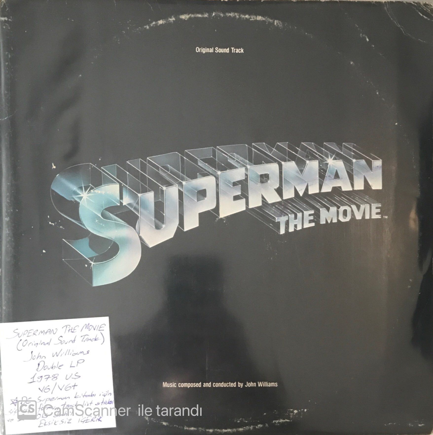 Superman The Movie Soundtrack Double LP