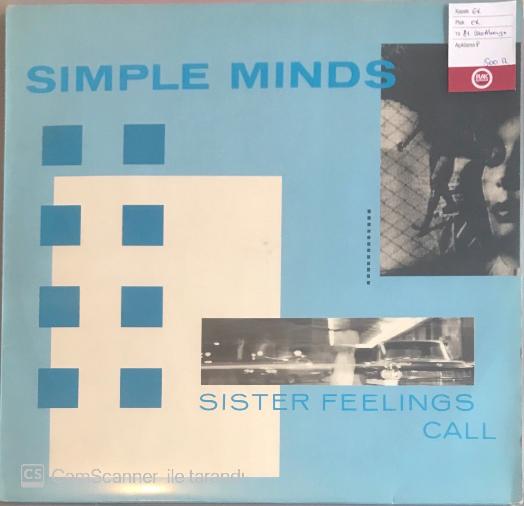Simple Minds - Sister Feelings Call LP