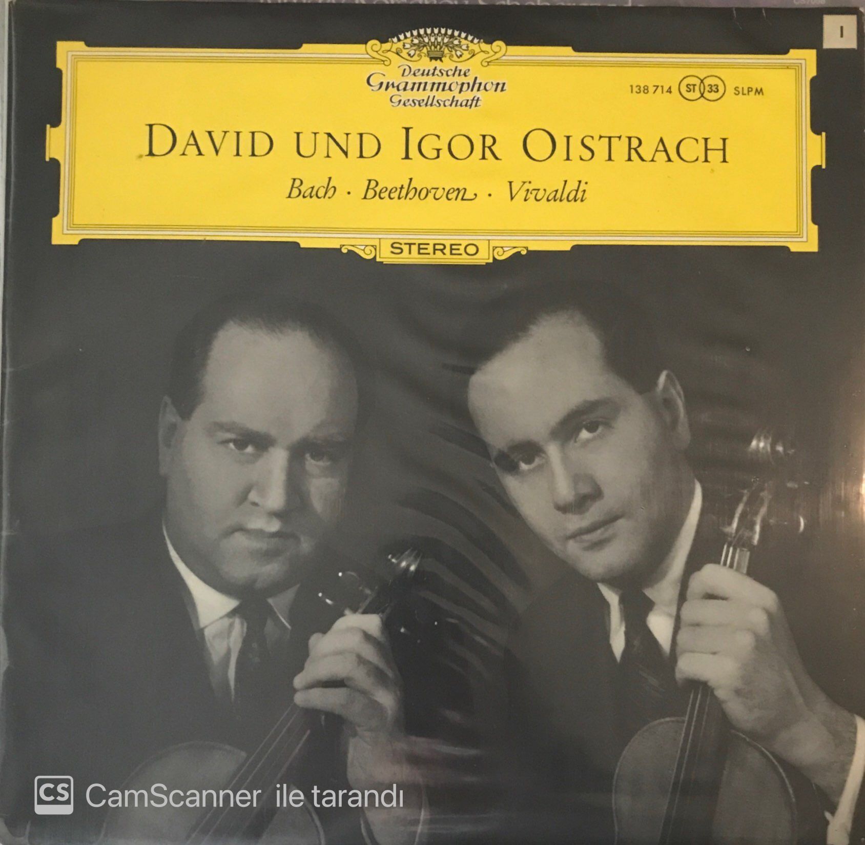 David Und İgor Oistrach - Bach , Beethoven , Vivaldi LP