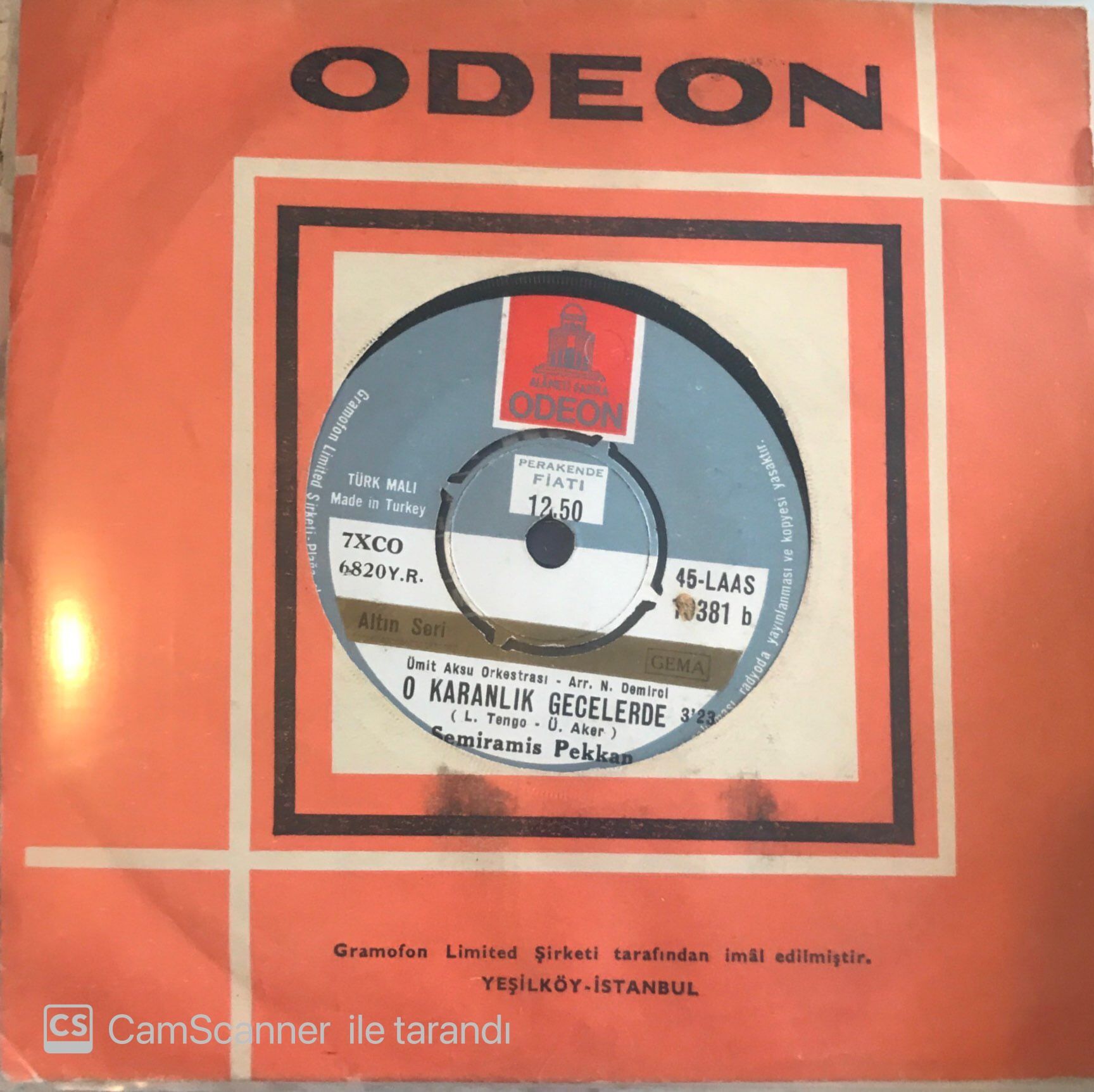 Semiramis Pekkan O Karanlık Gecelerde 45lik