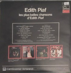 Edith Piaf Les Plus Belles Chansons d'Edith Piaf LP