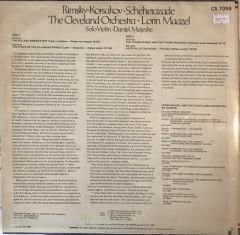Rimsky Korsakov Scheherazade - The Cleveland Orchestra Lorin Maazel LP